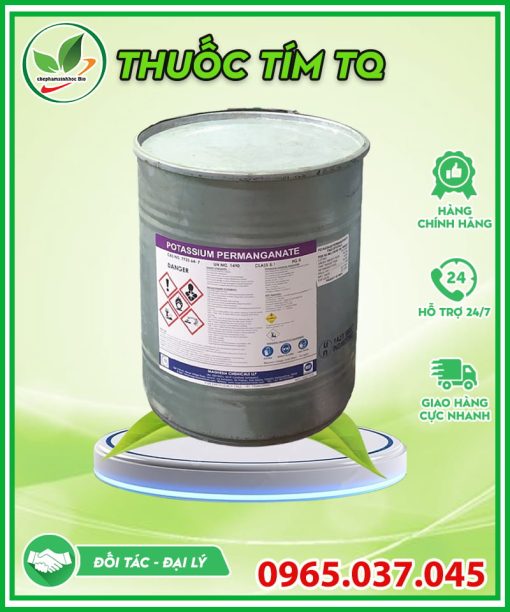 Thuốc tím Trung Quốc KMnO4 xử lý nước thùng 50kg
