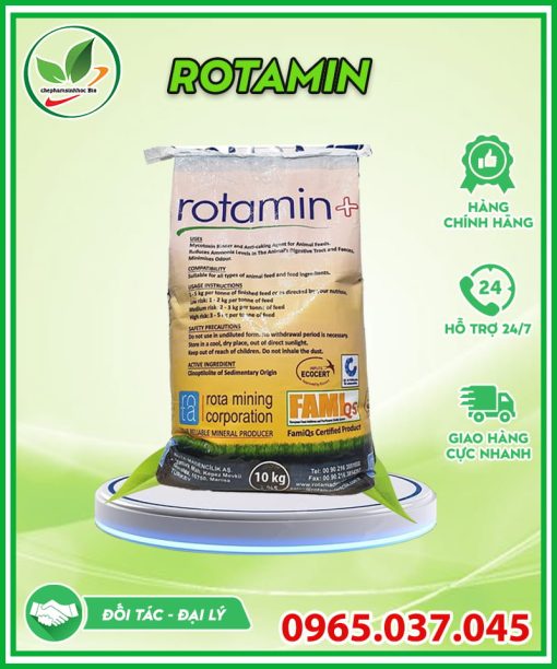 Khoáng Rotamin nguyên liệu cho ao nuôi tôm