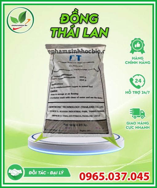 Đồng Sunfat Thái Lan bao 25kg xử lý nước