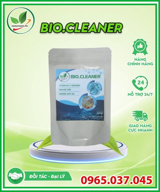 Bio Cleaner xử lý bùn đen, mùi hôi, khí độc đáy ao