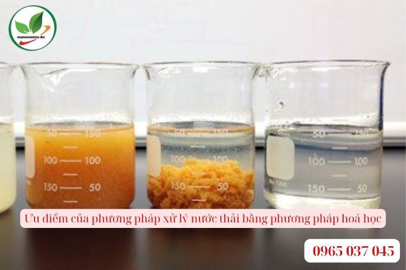 Ưu điểm của phương pháp xử lý nước thải bằng phương pháp hoá học